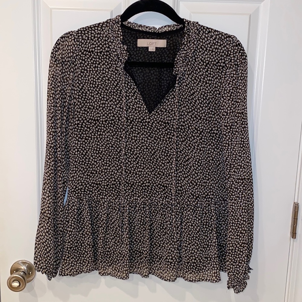 LOFT Printed Blouse